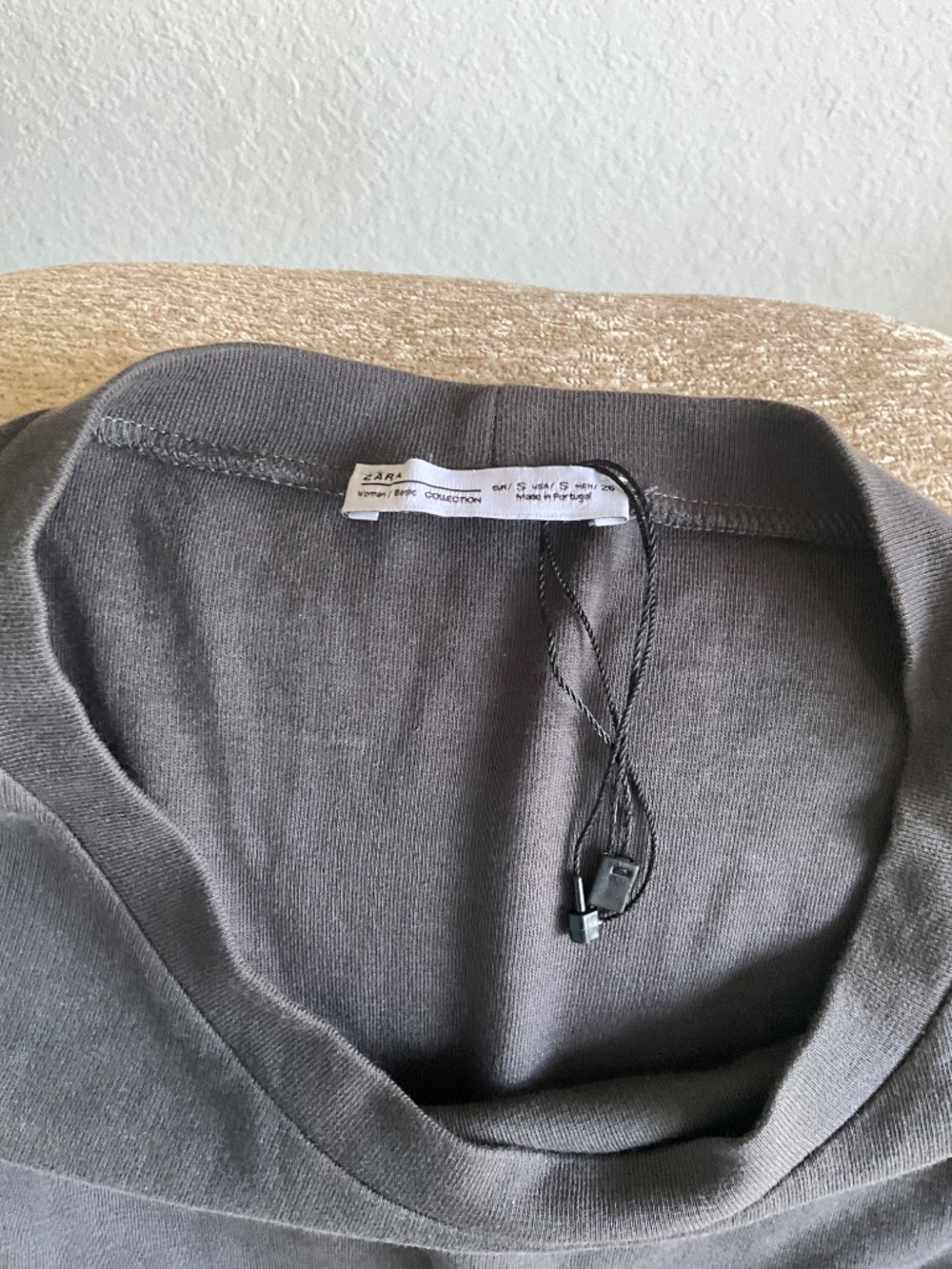 NWOT Zara Basic Long Sleeve Ruffle Dress sz Small - Picture 6 of 6